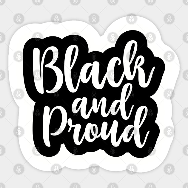 Black and Proud, African American, Black History, Black Lives Matter Sticker by UrbanLifeApparel
